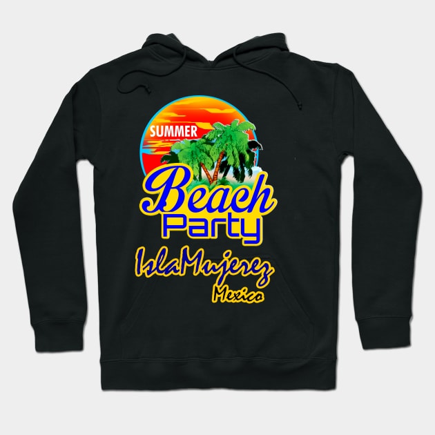 Isla Mujerez, Mexican Riviera Hoodie by dejava